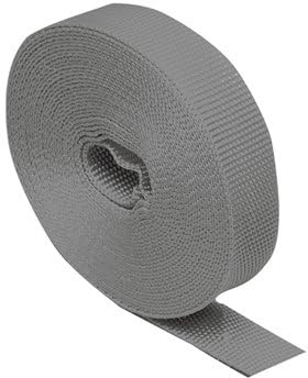 Cinta de persiana PR26 de 18mm de ancho y 6 metros de largo fabricada en polipropileno color gris