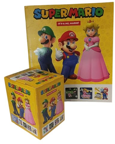 SuperMario IT’S-A ME, MARIO! Album vuoto + Box retail da 41 bustine Panini