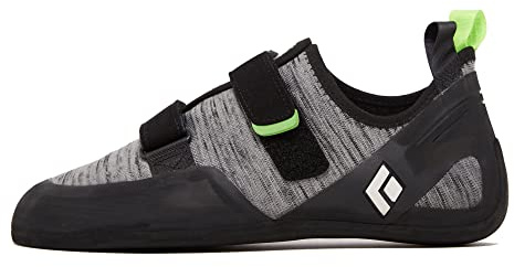 BLACK DIAMOND Men’s Momentum Rock Climbing Shoes | Engineered Knit Technology | 4.3mm Rubber Outsole | Black/Anthracite | Size 13.5