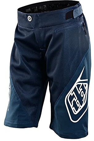 Troy Lee Designs Cycling Mountain Bike Trail Biking MTB Bicycle Shorts for Youth, Sprint Short (28, Navy)
