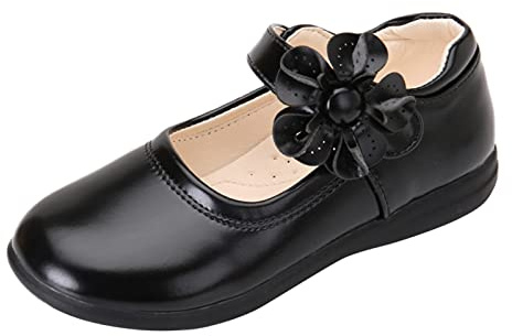 OBiQuzz Chaussures de princesse pour fille - Ballerines élégantes - Chaussures de baptême - Ballerines antidérapantes - Chaussures de fête - Chaussons de danse
