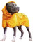 Spark Paws Hunderegenmantel, wasserdichte Winddichte Regenjacke, für kleine, mittlere, große und extra große Hunde, reflektierend, atmungsaktiv, mit vollständigem Körperschutz - Mustard Yellow - 3XL
