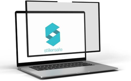 StillerSafe - Dry Eyes + Face Skin Protection AntiGlare Screen for MacBook Air 15.3 M1-M2-M3 Laptop - Blue Light Blocking Micro Louvre ABCS Screen. EasyStick Removable anytime. (Non Privacy)