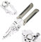 IUSOT Heavy Duty Wire Stripper Crimper and Cable Cutter, High Carbon Steel Electrical Wire Stripping Tool, Crimping Tool for Electricians, 1Pc Gray
