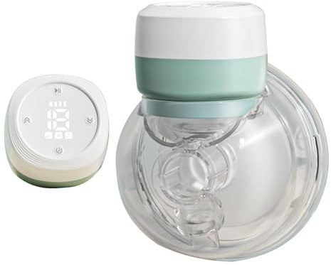 Extractor De Leche Materna Portátil Con Niveles De Succión Ajustables Sacaleches Electricos Con 3 Modos Y 9 Niveles Pantalla Táctil LCD Chupete 12,9x11,8x11,7 Cm Sacaleches Electricos Manos Libres