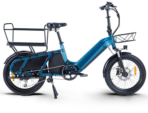 Velo Electrique pour Adultes, Freins à Disque Hydrauliques, VéLo électrique avec 48v 20ah Batterie Amovible, Cargo Ebike 25km/H Ebike