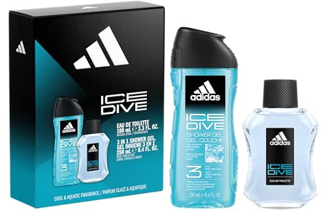 adidas coffret Ice Dive comprenant une eau de toilette et un gel douche