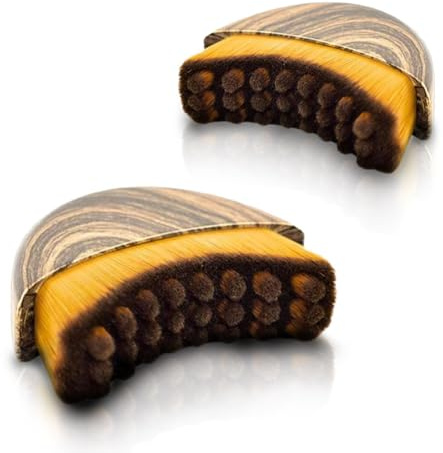 Face Brush - ShiningUU 2PCS Lymphatic Drainage Contour Brush Set for Facial Massage & Jawline Sculpting | Portable Dry Brushing Tool to Reduce Puffiness & Define Features | with Travel Storage Box