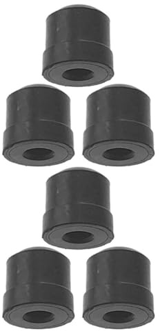 VILLCASE Lot de 6 Set de Set de Coussinets Coulissants en Caoutchouc Noir pour Trombone, Embouts de Coulisse Faciles à Installer Ajustement Sécurisé, Accessoires de Protection