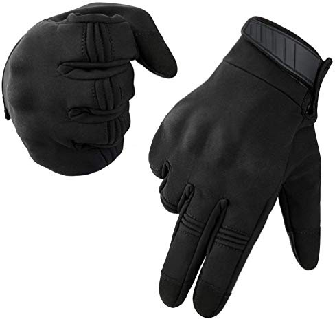 Neusky Gants Tactiques pour Homme (Léger-Noir, S)