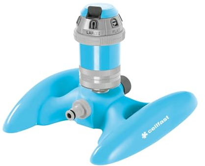 CELLFAST Sektorenregner Gartensprinkler Rasensprenger Für Rasen Blumen Pflanzen Stufenregulierung Bereichseinstellung Power Ideal