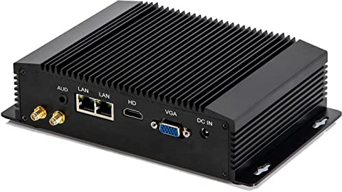 Partaker Industriell dator, fläktlös mini-PC, IPC, Intel Core i5 4200Y, Windows 10 Pro eller Linux Ubuntu, Dual Lan, VGA, HD,2xCOM, 4xUSB 3.0, WiFi, 8 GB Ram 256 GB SSD