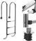 Bc-elec - Escalera de piscina PL003 con 3 peldaños de acero inoxidable 304SS, 158 cm, escalera de piscina con 3 peldaños.