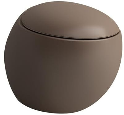 Laufen Alessi one WC suspendu, chasse deau basse, sans rebord, 585x390, kit de montage inclus, H8209711880001, Couleur: Caffè mat