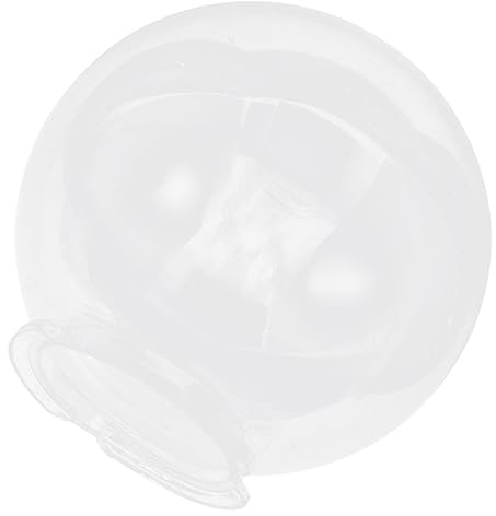 VILLCASE Pantalla De Lámpara De Globo Transparente De 25 Cm Para Exterior Certificada, Resistente a Impactos, Protección De Bombillas, Para Luces De Jardín y Patio, 1 Unidad