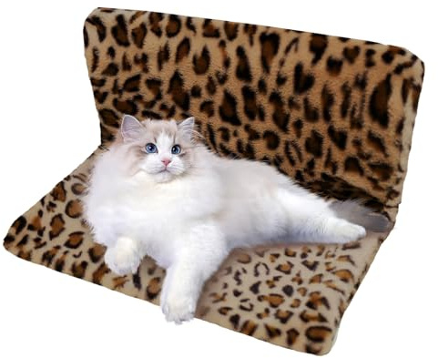 BUERPINKING Lit chauffant pour chat - Lavable - Avec crochet en métal - Hamac pour chat - Pour tous les radiateurs