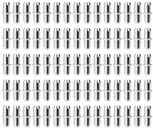75 Clavijas de Escuadras para Estanterias, Clavijas de Soporte Baldas Armarios Estanteria, pasadores de Soportes para Baldas, Soporte de Estante Cilíndricas, soportes para Estantes Muebles, 5x17mm