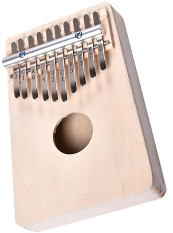 Ciieeo Kalimba Piano de Pulgar Portátil de 10 Teclas de Acero, Instrumento Musical para Principiantes, Mini Piano de Dedo Duradero y Ligero, Adecuado para Práctica y Aprendizaje