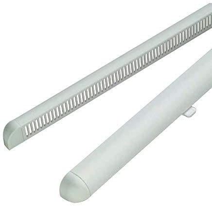 Lot de 5 grilles d'aération pour fenêtre uPVC Blanc 400 mm