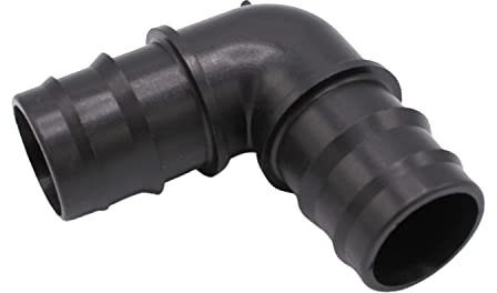 Baumaxxe PP Coude 90° avec raccord à embout I 32 mm I 1 pouce I Adaptateur de tuyau I Raccord de tuyau 2 voies I Raccord PP avec embout pour piscine et jardin I bm202