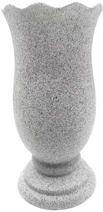 Headstone Vases Grave Vase Tombstone Vase Monument vases for Headstone Graveyard vases for Fresh and Artificial Flowers with Metal Spike and Floral Foam