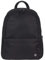 Antler ANTLER Chelsea Travel Backpack - 19L, Black | Dark Backpack with Suitcase Sleeve, Laptop Pocket | Water-Resistant, Durable Nylon & Leather | Slim Cabin Carry-On Rucksack for Men & Women