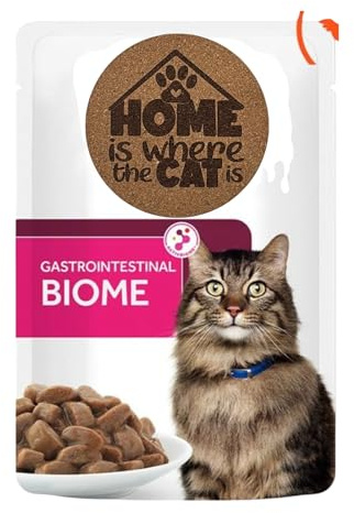 AETN Creations Gastrointestinal Biome Cat Pack 12x85g Wet Cat Food plus AETN Chicken Cat Treat, Digestive Support & Complete Diet Formula