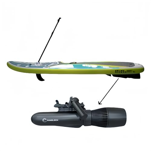 Camolech 700W Scooter Elettrico Subacqueo, 40M per Immersioni Libere e Snorkeling, Scooter Marino con Motore Brushless, Batteria Rimovibile da 60 Minuti per Piscina (700W 16000mAh)