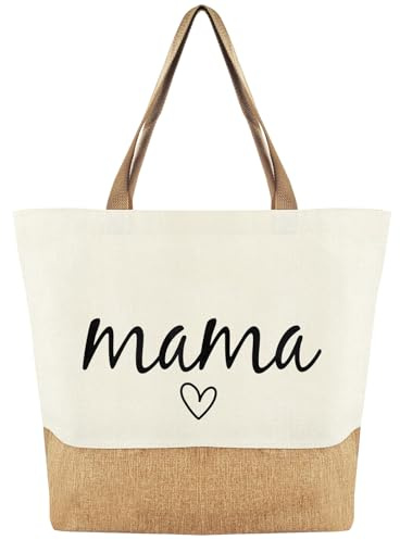 Tarklanda Bolsa de yute para regalar a mamá, bolsa de tela para la compra para mujer, regalo para mamá para cumpleaños