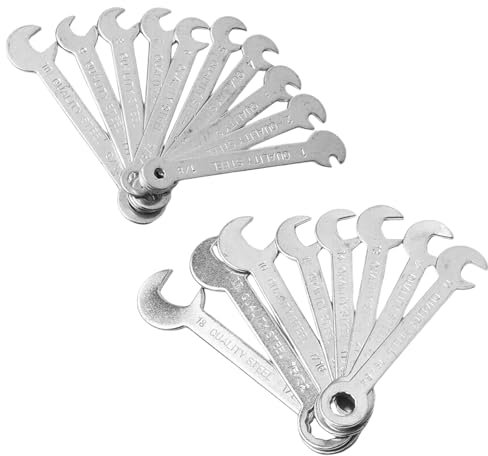 18-teiliges Schraubenschlüssel-Set, Ringmaulschlüssel, Bremsleitungsschlüssel, offenes Ende, Reparatur-Set, 1-18 mm, Handwerkzeug-Schläuche