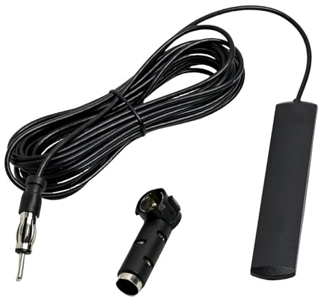 Antenna Universale per Autoradio, FM ANT-309 AM Antenna Radio Auto, FM Adattatore DIN Camion Parabrezza antenna, Compatibile con Pioneer Yamaha Oenon Panasonic Onkyo Bose Sherwood Auto, SUV e Camion