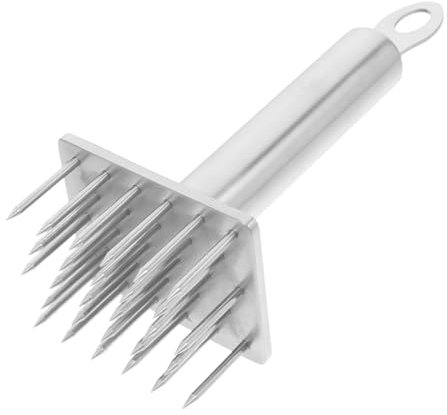 Abaodam Aghi per Ammorbidire La Carne Batticarne Quadrato in Acciaio per Bistecche Manzo Pollo Maiale Pollame Strumento Cottura
