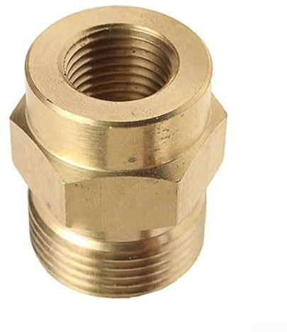 Honseadek Adaptateur de joint en laiton coupleur en mousse 1/4 F vers M22 pour nettoyeur haute pression pour outils d'eau haute pression, équipement de lavage de voiture