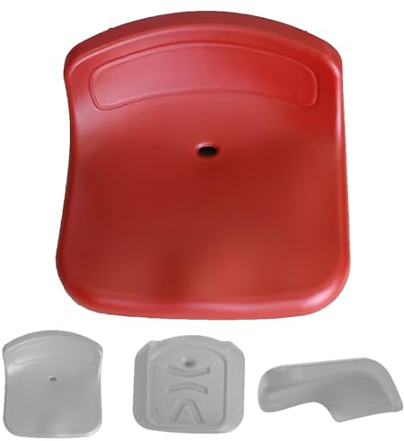 WPWSDWMX Asientos Deportivos, Cojín para Estadio, Plástico de Alta Densidad con Orificio de Ventilación, Diseño Resistente a la Intemperie para Auditorios y Cantinas(Red)