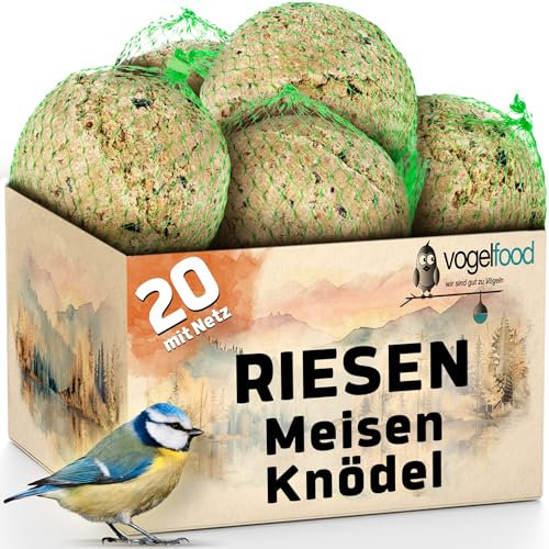 Vogelfood 20 Stck Riesen-Meisenknödel Vogelfutter Fettfutter Winterfutter Vogel Futter Meisenknödel