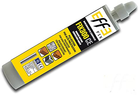 EFFE ANCORANTE Chimico 300ml 6 Pezzi- per Muro Pieno, Mattone Forato, Cartongesso