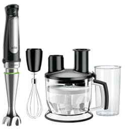 Braun MultiQuick 7 MQ 7075X – 3-in-1 Stabmixer mit Küchenmaschinen-Aufsatz, mit Zubehör zum Schneiden, Raspeln und Kneten, Schneebesen, stufenlose Geschwindigkeitseinstellung, 1000 W, Schwarz