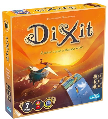 Asmodee Dixit Board Game (2021 Refresh) - The Award-Winning Game of Imagination, Creativity and Storytelling, Family Fun for Kids & Adults, Ages 8+, 3-6 Players, 30 Minute Playtime