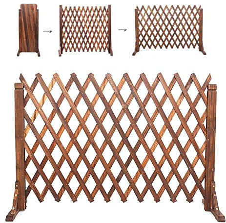 Trädgårdsstaket - Fristående Utbyggbart Staket, Utfällbart Trästaket Utomhus, Trädgårdsskyddsstaket, Husdjursavskiljare Staket/växtklättringsrottingspaljé, 0,9 Cm Tjockt Trästycke (Size : 160 * 70cm)