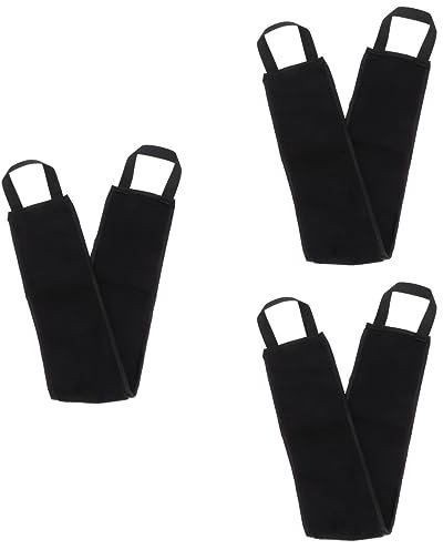 MAGICLULU Badehandtücher 3 Stk langes Duschtuch Badetuch Haargummis schwarz kahlköpfige Haut Badehandschuh noir Handschuhe Reibestreifen Bräunungsölstreifen ein Bad nehmen Reibungsstreifen