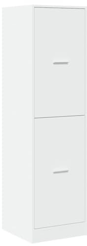 vidaXL Armadietto da Farmacia Bianco 40x41x144,5 cm in Truciolato, Mobile da Farmacia, Arredamento da Farmacia, Mobile con cassetti da Farmacia