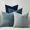 Topfinel Housse Coussin 40x40 Bleu Decoration Canape Salon Maison Interieure Lot de 4 Forme de Moulin à Vent pour Deco Chambre Enfant Lit Jardin Déco Aesthetic Scandinave en Velours Côtelé Durable