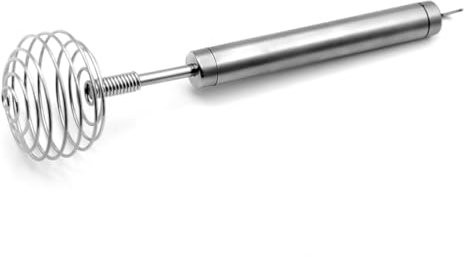 MUCKLILY Fouet à Œufs Manuel Acier Inoxydable Mélangeur Spiralé Ustensiles De Cuisson Outil De Cuisine