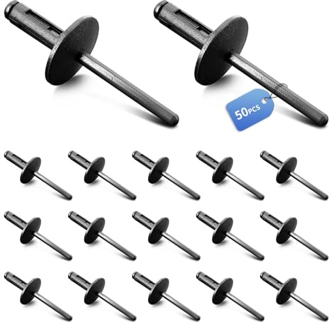 Rivetti ciechi in plastica con clip, rivetti ciechi da 6 mm, per paraurti auto, parafango, passaruota, clip per rivestimento in plastica, per BMW X3, ecc. 51717002953