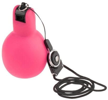Pegciuho Fischietto da Mano Leggero in PVC per Allenatori di Basket E Arbitri Sportivi di Emergenza, Rosa