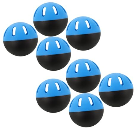 TOYANDONA 8 Pièces Balles de Baseball Souples EVA Balles Entraînement Creuses Légères pour Pratique Intérieure et Extérieure Amélioration Précision et Contrôle pour Baseball et Softball
