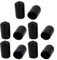 sourcing map 10 Stück 10mm Innendurchmesser PVC Vinyl Endkappe Bolzengewinde Schutz Schwarz de