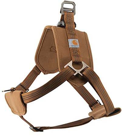 Carhartt Trainng Harness-Vollständig verstellbares Hundegeschirr für Komfort und Kontrolle-Farbe: Braun-Größe: S