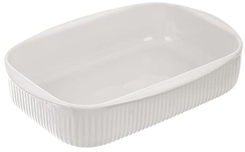 Molde de porcelana resistente al calor para lasaña y tiramisú, 24 x 17 cm, 1 l