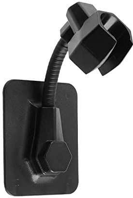 Supports de pommeau de douche, sans perçage, réglable à 360°, accessoire de salle de bain (noir)